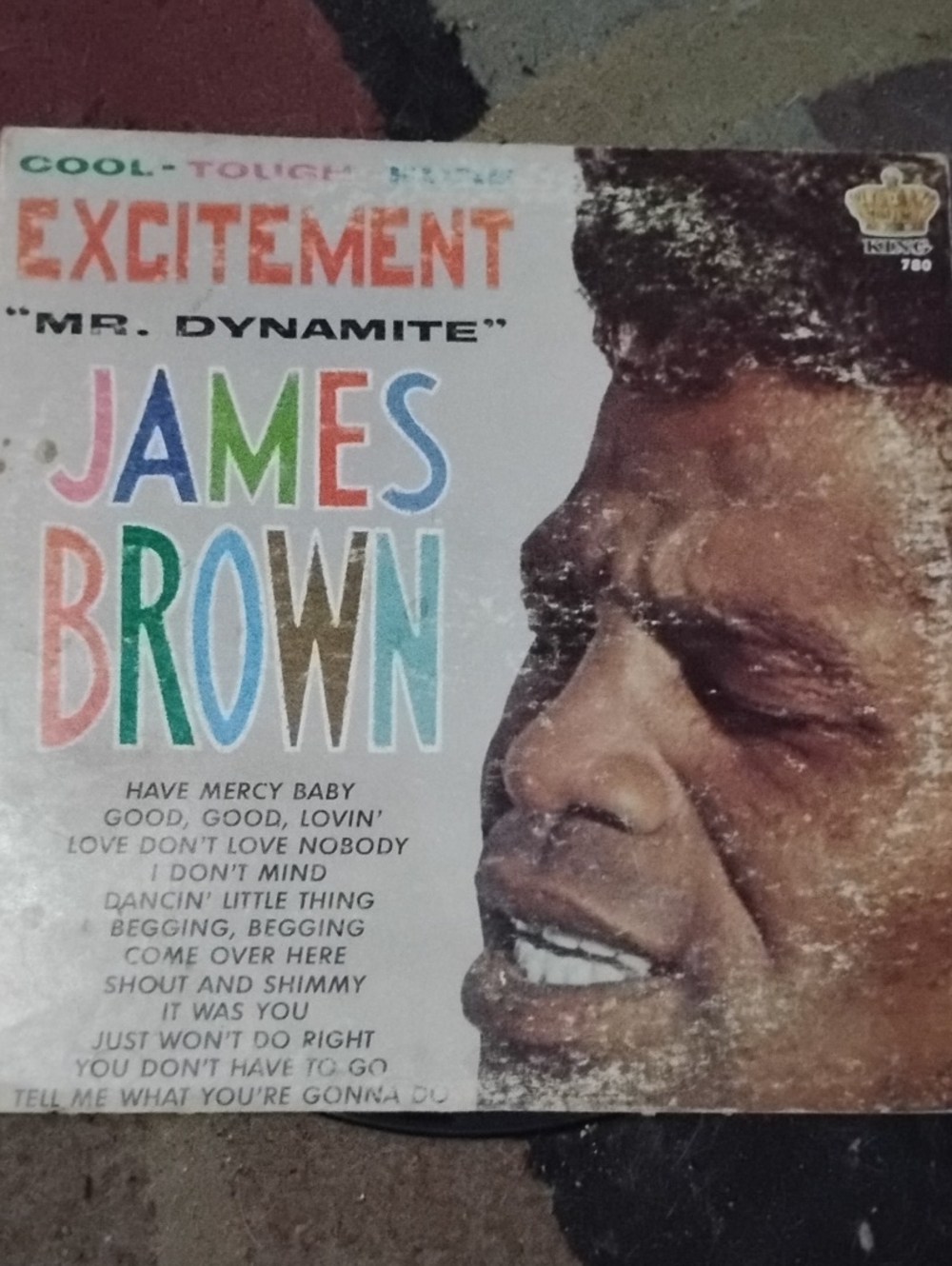 James Brown 'Excitement' Retro Album Art Print - Multi Color